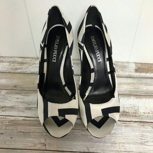 Emilio Pucci  Peep Toe Platform Pumps